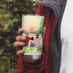 Henkilökohtainen elämä on parempaa perheen kanssa Camping lainausmerkit 20oz Tumbler päivittäiseen käyttöön