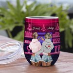 Henkilökohtainen Emme ole sokeria ja mausteita ja kaikkea kivaa Bar uudelleenkäytettävä Wine Tumbler eristys vaikutus Best Friends lahja