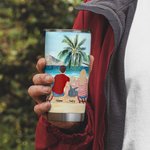 Citazioni personalizzate sul campeggio Andiamo in campeggio famiglia animali domestici 20 oz Tumbler per anniversario regalo di compleanno regalo di u