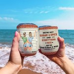 Personalized We're Not Sugar And Spice Everything Nice Bestie Caption Wine Tumbler Friend Gift with Insulation Effect