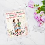Personalised Our Friendship is Endless Acrylic Plaque Besties Gift Desk Ornament