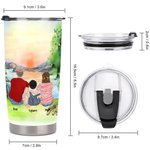 Henkilökohtainen elämä on parempaa perheen kanssa Camping lainausmerkit 20oz Tumbler päivittäiseen käyttöön