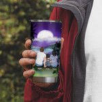 Henkilökohtainen Go Camping Perhe lemmikkieläinten kanssa 20oz Tumbler vuosipäivä lahja kuumille ja kylmille juomille päivittäiseen käyttöön