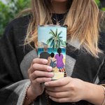 Citazioni personalizzate per il campeggio La vita è migliore intorno al fuoco con la famiglia e gli animali domestici Campeggio sulla spiaggia 20 oz T