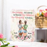 Personalised Our Friendship is Endless Acrylic Plaque Besties Gift Desk Ornament