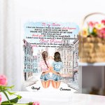 Henkilökohtainen Kiitos, että teet minut nauramaan Akryyli Plaque Paras ystävä Lahja Desk Ornamentti