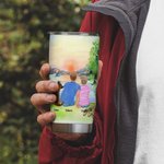 Henkilökohtainen Camping lainausmerkit Camping Partners For Life Perhe lemmikkieläinten kanssa 20oz Tumbler kuumille ja kylmille juomille