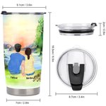 Bicchiere personalizzato da 20 oz per bevande calde e fredde Regalo di compleanno Regalo di anniversario