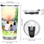 Henkilökohtainen Camping lainausmerkit Mennään leirintäalueelle perhe lemmikkieläinten kanssa 20oz Tumbler päivittäiseen käyttöön