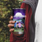 Vaso personalizado Home Is Where We Park It Moonlight Camping 20oz para uso diario Regalo de cumpleaños Regalo de aniversario