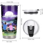 Vaso personalizado Home Is Where We Park It Moonlight Camping 20oz para uso diario Regalo de cumpleaños Regalo de aniversario