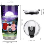 Henkilökohtainen Camping lainausmerkit Elämä on parempaa perheen kanssa Camping 20oz Tumbler päivittäiseen käyttöön