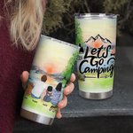 Henkilökohtainen Camping lainausmerkit Mennään leirintäalueelle perhe lemmikkieläinten kanssa 20oz Tumbler päivittäiseen käyttöön
