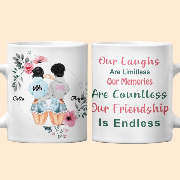 Our Laughs & Memories Ceramic Mug - Friend Gift