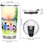 Gepersonaliseerde Camping Quotes Home Is Where We Park It Sunrise Achtergrond 20oz Tumbler voor Dagelijks Gebruik