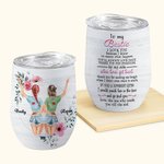 Personalisierte To My Bestie Danke für Standing By My Side Wein Tumbler Freund Geschenk mit Isolierung Wirkung