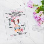 Henkilökohtainen Sinä aina rakastat minua takaisin akryyli plaketti paras ystävä lahja kodin sisustus