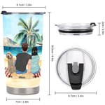 Citazioni personalizzate sul campeggio Partner per la vita Tumbler da 20 oz per uso quotidiano Regalo di anniversario Regalo di compleanno