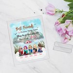 Personalisierte bester Freund für immer nie getrennt Acryl Plaque Freundschaft Geschenk für Frauen Schreibtisch Ornament