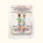 Henkilökohtaiset kukat Kiitos seisoo minun puolella akryyli plaketti Besties lahja Desk Ornamentti
