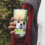 Henkilökohtainen Camping lainausmerkit Mennään leirintäalueelle perhe lemmikkieläinten kanssa 20oz Tumbler päivittäiseen käyttöön