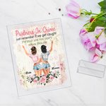 Henkilökohtaiset kukat Rikostoverit Muista vain, jos jäämme kiinni, olen kuuro ja sinä et puhu englantia Akryylilaatta Ystävyys Lahja