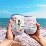 Henkilökohtainen Olemme Best Friend Bestie Partners In Crime Wine Tumbler Ystävä Syntymäpäivä lahja