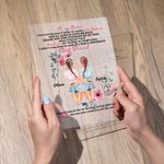 Henkilökohtainen Sinä aina rakastat minua takaisin akryyli plaketti paras ystävä lahja kodin sisustus