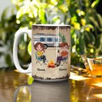 Tasse en céramique blanche personnalisée pour Couple Anniversaire Cadeau de Mariage
