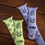 Personalised Horse Horseshoe Silicone Watch Band for Apple Samsung Gift for Friends or Family
