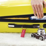 Personalized Metal Travel Luggage Suitcase ID Identifier Tag Bag Backpack Label with Loop and Engraved Information Gift for Traveler