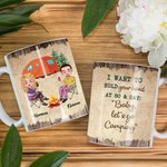 Tasse en céramique blanche personnalisée Je veux te tenir la main à 80 ans Camping Couple Travel Life Cadeau d'anniversaire pour la Saint-Valentin