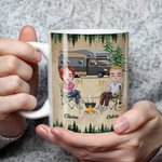 Taza de cerámica blanca personalizada 