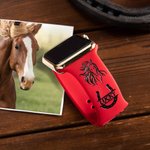 Personalised Horse Horseshoe Silicone Watch Band for Apple Samsung Gift for Friends or Family