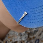Personalised Western Horseshoe Nail Hat Clip Engraved with Letters Hat Accessory Gift for Horse Lover