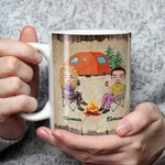 Tasse en céramique blanche personnalisée Je veux te tenir la main à 80 ans Camping Couple Travel Life Cadeau d'anniversaire pour la Saint-Valentin