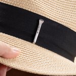 Personalised Western Horseshoe Nail Hat Clip Engraved with Letters Hat Accessory Gift for Horse Lover