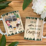 Taza de cerámica blanca personalizada 