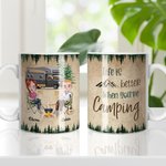 Taza de cerámica blanca personalizada 