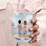 Personalized Bestie Travel Go To Popular Photo Spot Soul Sisters Holiday  Wine Tumbler Gift for Best Friend Suitable for Hot and Cold Liquids