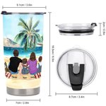 Citazioni personalizzate per il campeggio Dormiamo sotto le stelle Beach Camping 20oz Tumbler per uso quotidiano