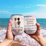 Personalized Forever Friend Our Friendship Is Endless Wine Tumbler Bestie Gift