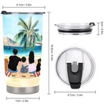 Citazioni personalizzate per il campeggio L'avventura è là fuori, cerchiamola. 20oz Tumbler Anniversary Gift per uso quotidiano