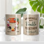 Personlig Uppenbarligen har vi problem tillsammans Vem visste det Vit keramikmugg Födelsedags- och jubileumsgåva