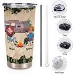 Personalized Making Memories Together Couple Wife and Husband 20oz Tumbler Birthday Daily Use Valentine's Day Present Anniversary Gift for Lovers