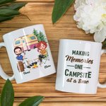 Personalized Making Memories One Campsite At A Time 11oz or 15oz White Ceramic Mug Gift for Best Friend