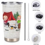 Personalisierte Making Memories Together Camping Paar 20oz Becher für heiße und kalte Getränke Besonderes Geschenk für Verliebte Paar
