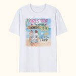 Personalisierte Ich liebe dich zum Strand und zurück T-Shirt Freundschaft Geschenk für beste Freundin Schwester