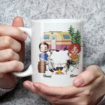 Personalized Making Memories One Campsite At A Time 11oz or 15oz White Ceramic Mug Gift for Best Friend