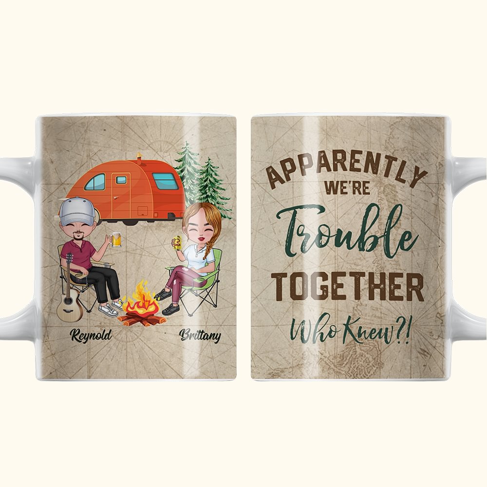 Tasse en céramique blanche personnalisée Apparemment nous avons des problèmes ensemble Qui savait Cadeau d'anniversaire